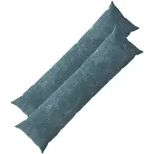 vidaXL Kussensloop 2 st HEERLEN Blauw 40 x 145 cm Chenille Stof