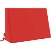 vidaXL Rugkussen SOEST 100% Polyester Rood 60 x 20 x 40 cm