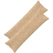 vidaXL Kussensloop 2 st HOUTEN Crèmekleurig 40 x 145 cm