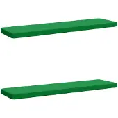 vidaXL 2-delige Bankkussens VUGHT 2 st 100% Polyester Groen