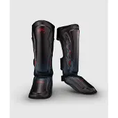 Venum Demon Scheenbeschermers Black Grey – Voor Muay Thai & Kickboksen - M