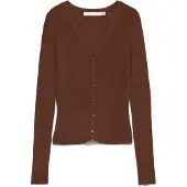 Vero Moda Gebreid vest 'VMEyma' chocoladebruin