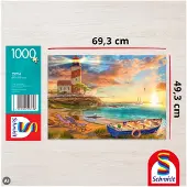 Schmidt Zonsondergang in de vuurtorenbaai, puzzel