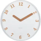 Karlsson - Wandklok Amena White