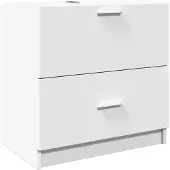 vidaXL Wastafelkast 59x37x59 cm bewerkt hout wit