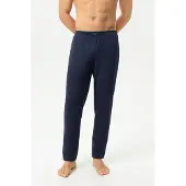 Mey Pyjamabroek 'Relax Tuned' navy
