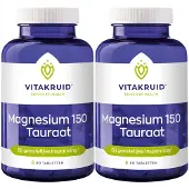 Vitakruid 2x Magnesium 150 Tauraat 90 tabletten