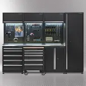 Datona Werkplaatsinrichting PREMIUM met RVS werkblad 265 cm breed