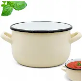 Tragar Emalieren Kookpan Staal 16cm 2L - Traditioneel & Veelzijdig