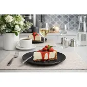 Domino Mat Zwarte Porcelana Talerz Deserowy Ø 20cm