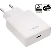 InLine USB-voeding, oplader, enkele USB-C, PD, AVS, 65W, wit