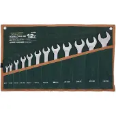 Rockforce 12-delige platte sleutelset 6-32mm op doek