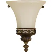 Elstead Lighting LED Wandlamp Drawing Room | 1X E14 Max 40W | Walnut