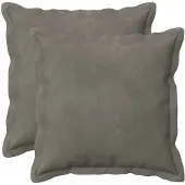 vidaXL Kussen met kussen HOUTEN 2 st Lichtgrijs fluweel
