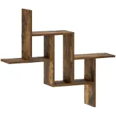 vidaXL Wandplank Gerookt eiken 87 x 17 x 75 cm Bewerkt hout