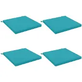 vidaXL Zitkussens SOEST 4 st 100% Polyester Turquoise 80 x 80 x 5 cm
