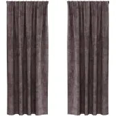 vidaXL Velvet Gordijnen 2 st Bruin 225 x 140 cm Fluweel