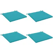 vidaXL Zitkussens SOEST 4 st 100% Polyester Turquoise 70 x 70 x 3 cm