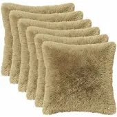 vidaXL Kussen 6 st HEERLEN Lichtgrijs 40 x 40 cm PV Fleece