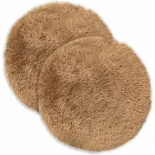 vidaXL Kussen 2 st HEERLEN Taupe Ø 30 cm PV Fleece