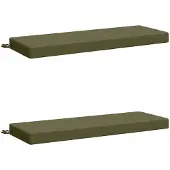 vidaXL Bankkussens SOEST 2 st 100% Polyester Olijfgroen