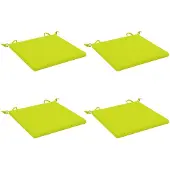 vidaXL Zitkussens SOEST 4 st 100% Polyester Heldere Groen.