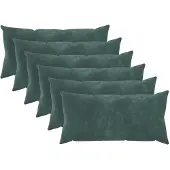 vidaXL Kussensloop 6 st HEERLEN Zee blauw 40 x 70 cm Microfiber Fleece