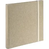 Hama Fotoalbum - - Jumbo Tessuto - 30x30 cm - 60 witte pagina's - Beige