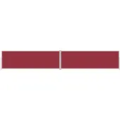 vidaXL Windscherm uittrekbaar 200x1200 cm rood
