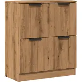 vidaXL Dressoir Artisan-Eikenhout, 60x30x70 cm, houtvezel