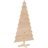 vidaXL Kerstdecoratie kerstboom 180 cm massief grenenhout