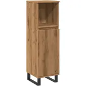 vidaXL Badmeubel Artisan-eikenhout, 30x30x100 cm, houtvezel