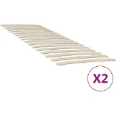 vidaXL Bedlattenvervanging met 34 latten 2 stuks 70x200 cm