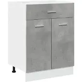 vidaXL Ladekast Lyon, betonkleur, 60x46x81,5 cm, houtvezelplaat