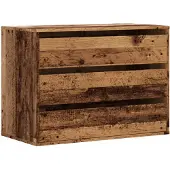 vidaXL Kommode, uitstraling van oud hout, 80x41x58 cm, houtvezel