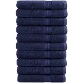 vidaXL Handdoeken SOLUND 10 st 600 g/m² 100x200 cm marineblauw
