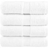vidaXL Gastendoekjes SOLUND 4 st 600 g/m² 30x50 cm wit