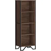vidaXL Boekenkast 50x31x137,5 cm bewerkt hout bruin eikenkleur
