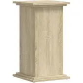 vidaXL Plantenstandaard 33x33x60 cm bewerkt hout sonoma eikenkleurig