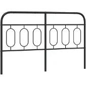 vidaXL Vervangend hoofdbord 150 cm metaal zwart