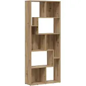 vidaXL Boekenkast Artisan Eiken 67x24x161 cm Bewerkt Hout