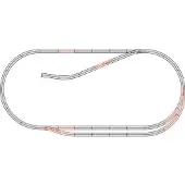 Roco H0 GeoLine (met ballastbed) 61102 Uitbreidingsset 1 set(s)