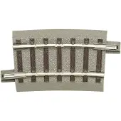 Roco H0 GeoLine (met ballastbed) 61130 Gebogen rails 6 stuk(s)