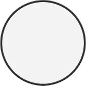 vidaXL Wandspiegel rond Ø30 cm zwart