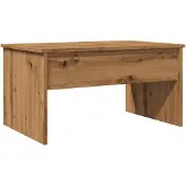 vidaXL Salontafel 80x50,5x41,5 cm bewerkt hout artisanaal eikenkleurig