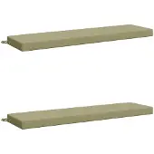vidaXL Bankkussens SOEST 2 st 100% Polyester Lichtgroen