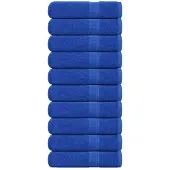 vidaXL Douchehanddoeken FROGN 10 st 70x140 cm 360 g/m² blauw