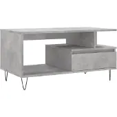 vidaXL Salontafel, betonkleur, 90x49x45 cm, houtvezel