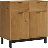 vidaXL Dressoir FLAM, 80x40x80 cm, massief grenenhout