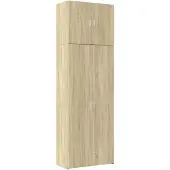 vidaXL Hoge kast 80x42,5x249 cm bewerkt hout sonoma eikenkleurig
